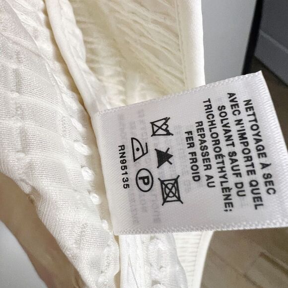 NEW Lafayette 148 NY ivory Open Front Jacket Blazer Size L - Picture 11 of 11